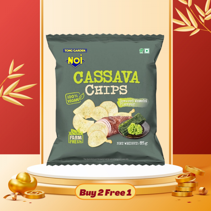 Noi Seaweed Wasabi Cassava Chips G