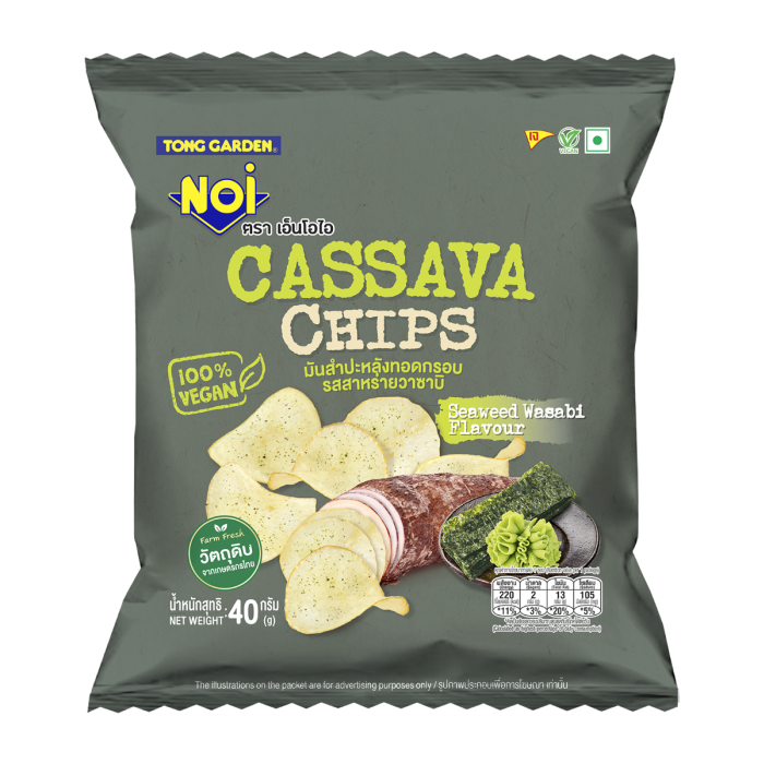 Noi Seaweed Wasabi Cassava Chips G