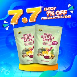 (Bundle of 2) NOI Mixed Vegetable Chips Salted 60g [Best before 28 Oct 2026]