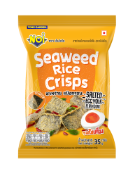 NOI Seaweed Rice Crisps Salted Egg Yolk Flavour 35g
