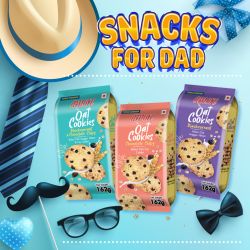Amore Oat Cookies Chocolate Chips 162g  (Pack of 3) [USP:RM13.20]