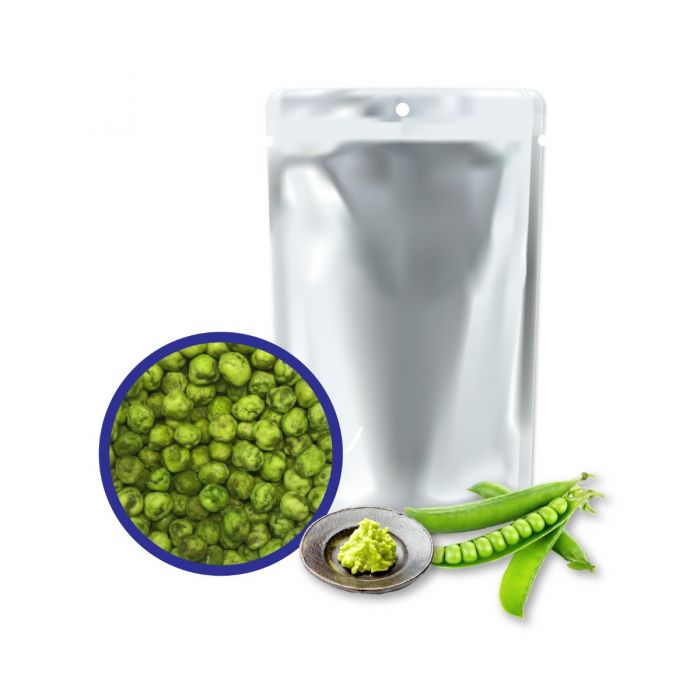 wasabi coated green peas