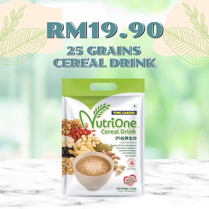 NutriOne Cereal Drink With 25 Grains Tong Garden MY
