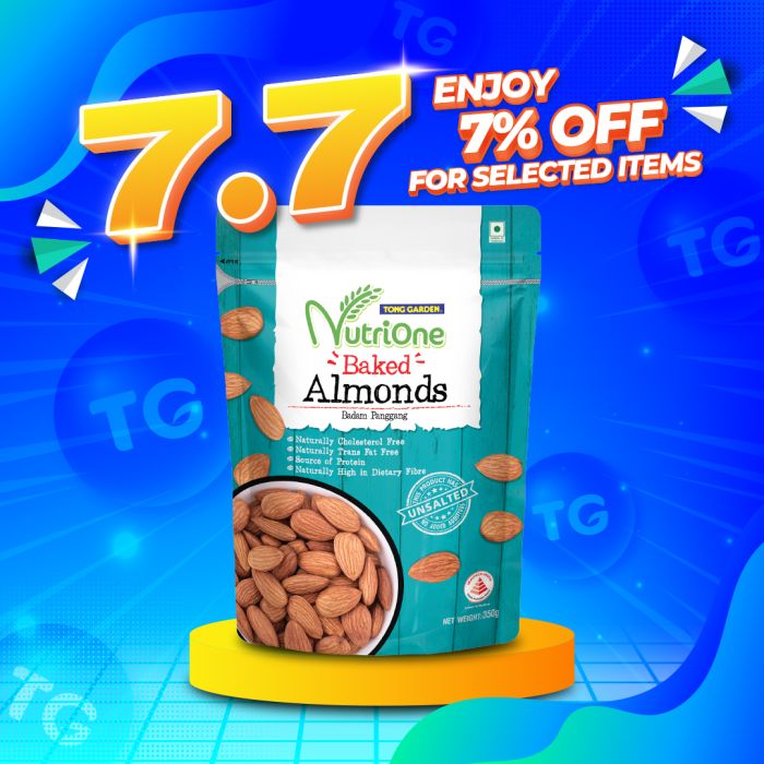 Nutrione Baked Almonds 350G (Unsalted)