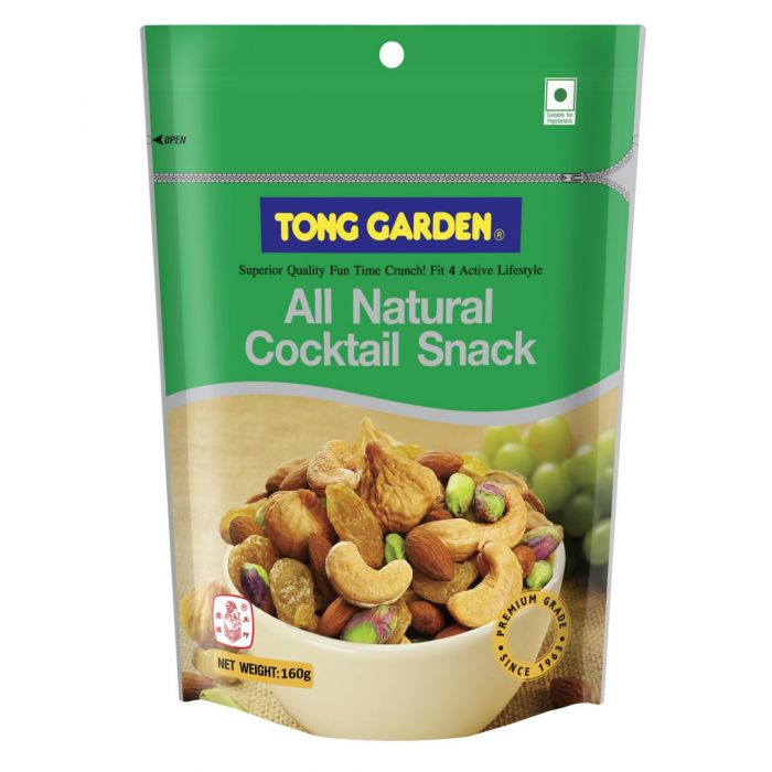 tong garden all natural cocktail snack 160g