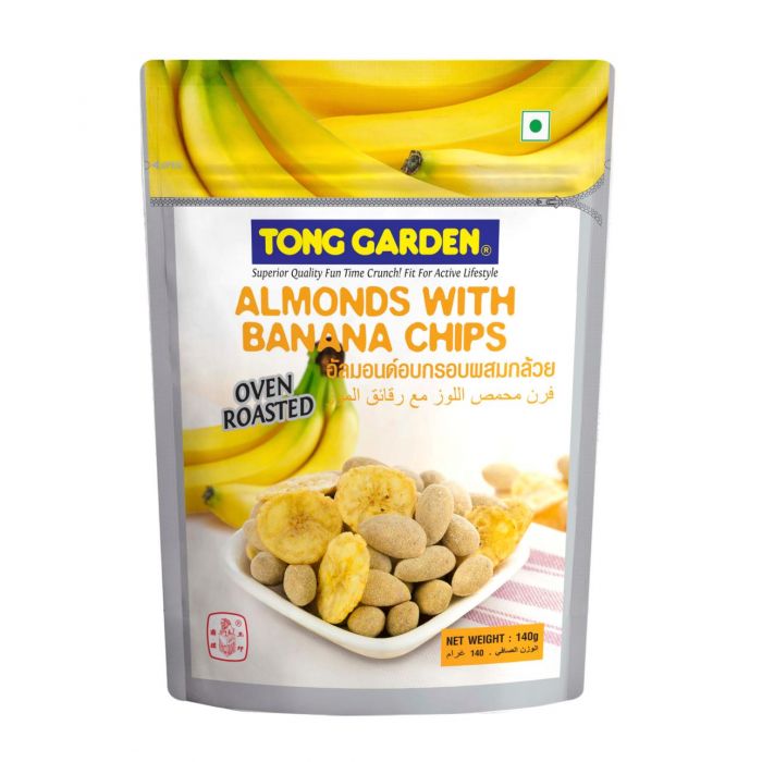 tong garden almond with banana chips