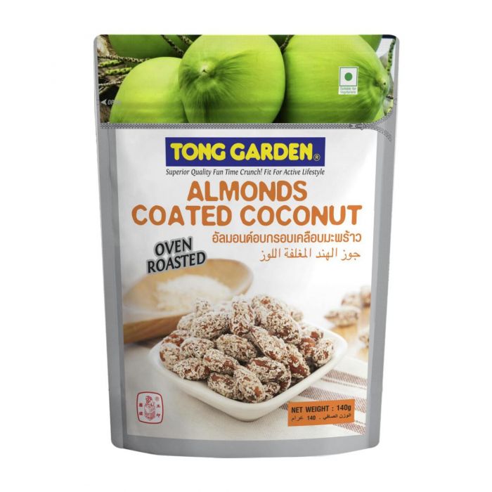 tong garden almond coated coconut 140g