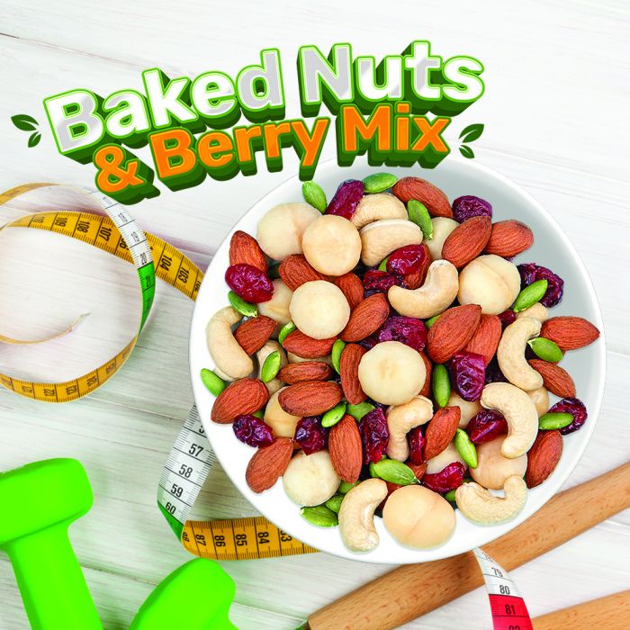 Baked Nuts with Berry Mix 500g (Best before 26 Nov 2024)