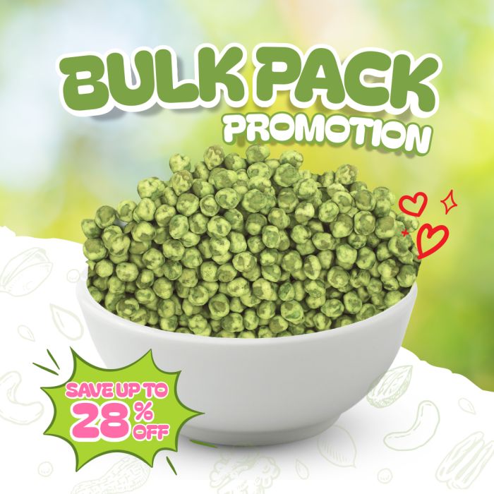 Wasabi Coated Green Peas 1KG [Best before 23 Mar 2026]
