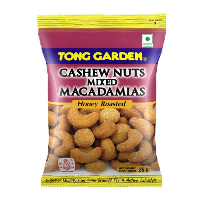 Tong Garden Cashew Nuts Mix Macadamia 35g is the best healthy snack in Malaysia