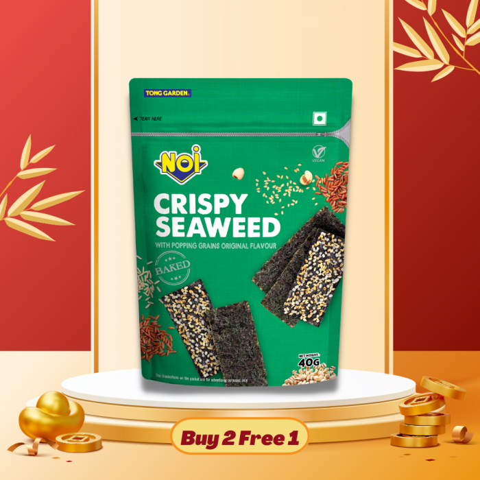 Baked Crispy Seaweed with Popping Grains 40g