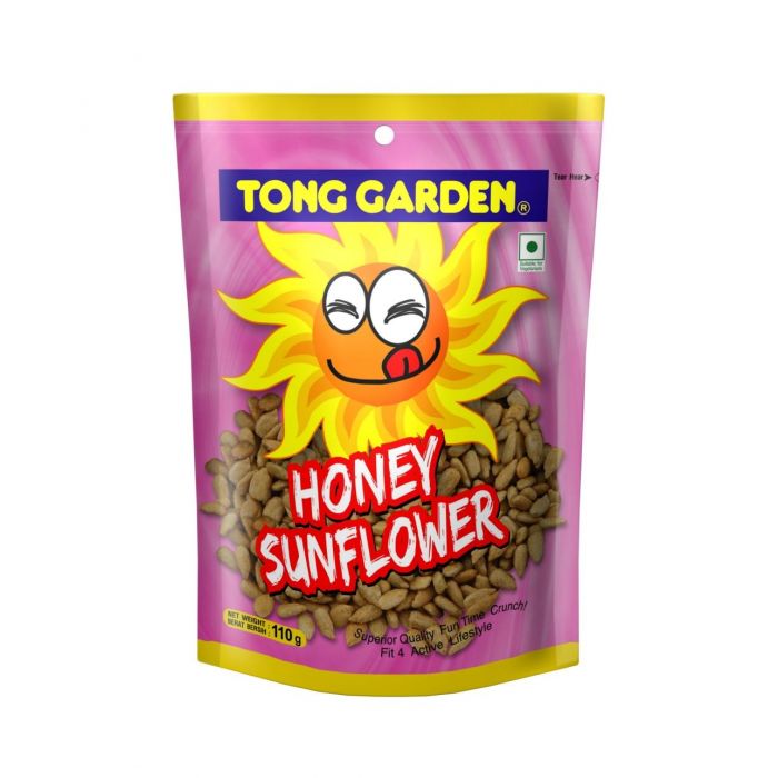 A pack of Tong Garden Honey Sunflower Seeds which is the best sunflower seeds in Malaysia