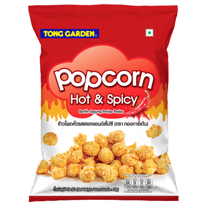 Hot & Spicy Popcorn 55g