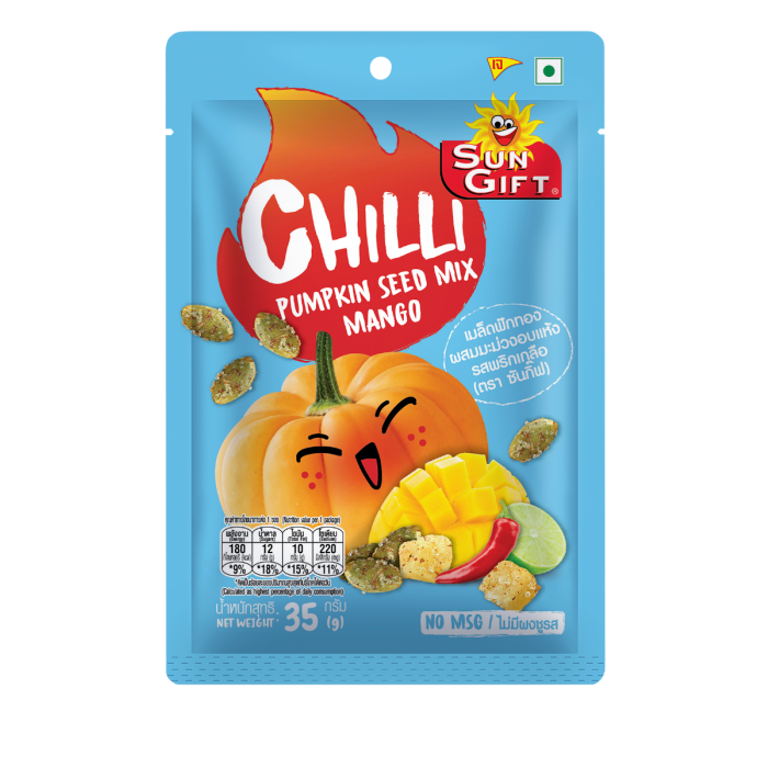 SUNGIFT Chili Pumpkin Seed Mixed Mango 35g [Best before 26 Aug 2025]