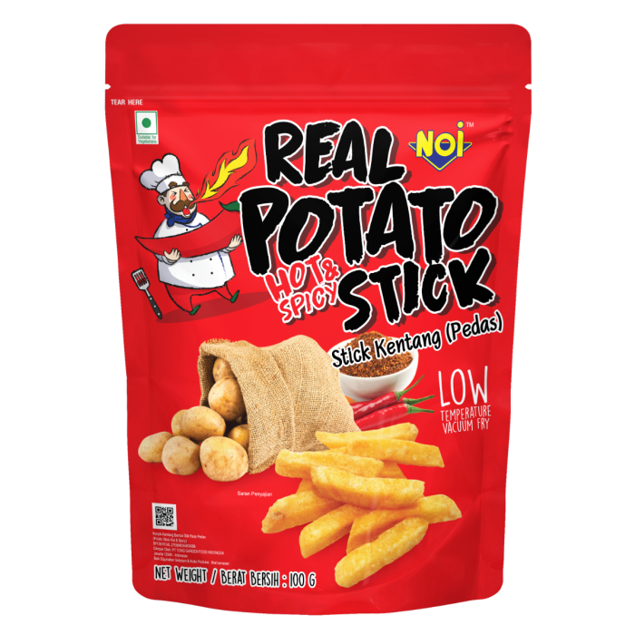 Hot & Spicy Potato Sticks 100G