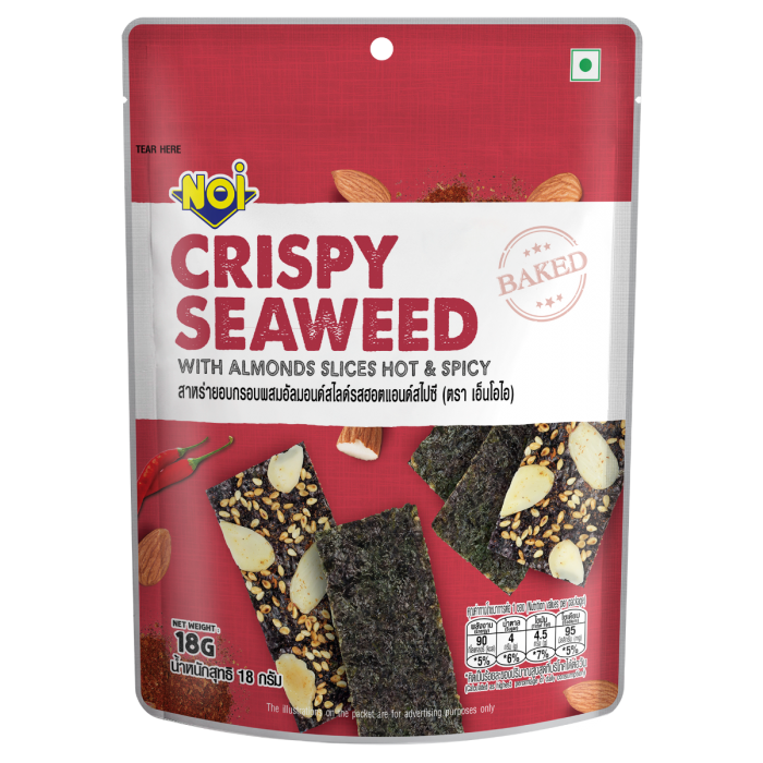 Baked Crispy Seaweed with Hot & Spicy Almond Slices 18g