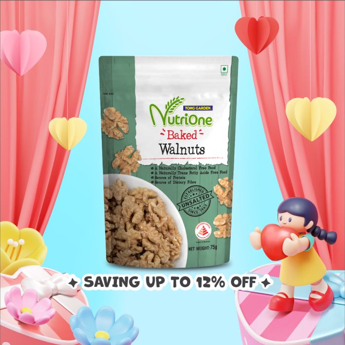 Nutrione Baked Walnuts 75g