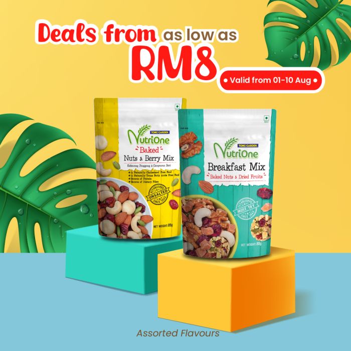 [Bundle of 2] Nutrione Baked Nuts Assorted 75-85g (USP:RM19.00)
