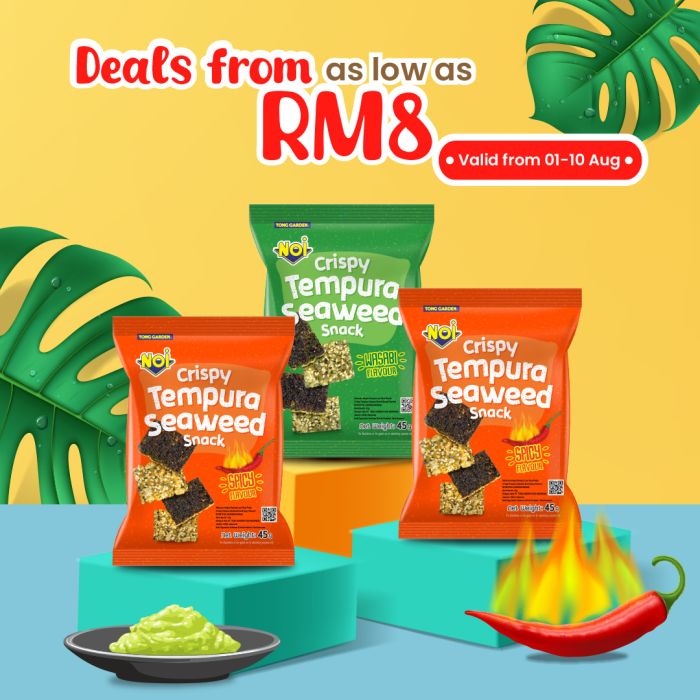 (Bundle of 3) NOI Crispy Seaweed Tempura 45g (USP:RM19.80)
