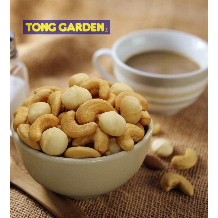 tong garden salted cashew nuts mixed macadamia