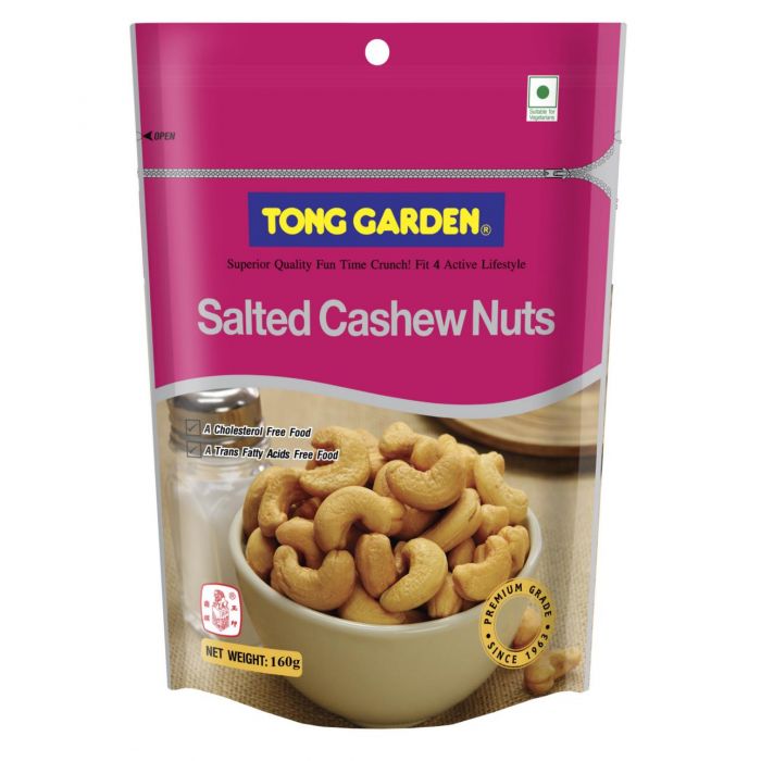 tong garden salted cashew nuts 160g