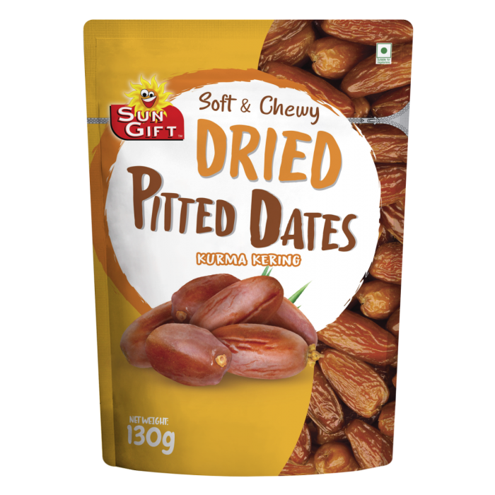 Sungift Dried Pitted Dates 130g (Best before 13 Mar 2024)