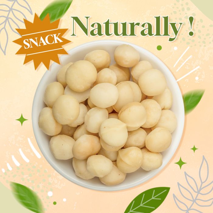 Baked Macadamias (Plain) 500g [Best before 19 Oct 2026]