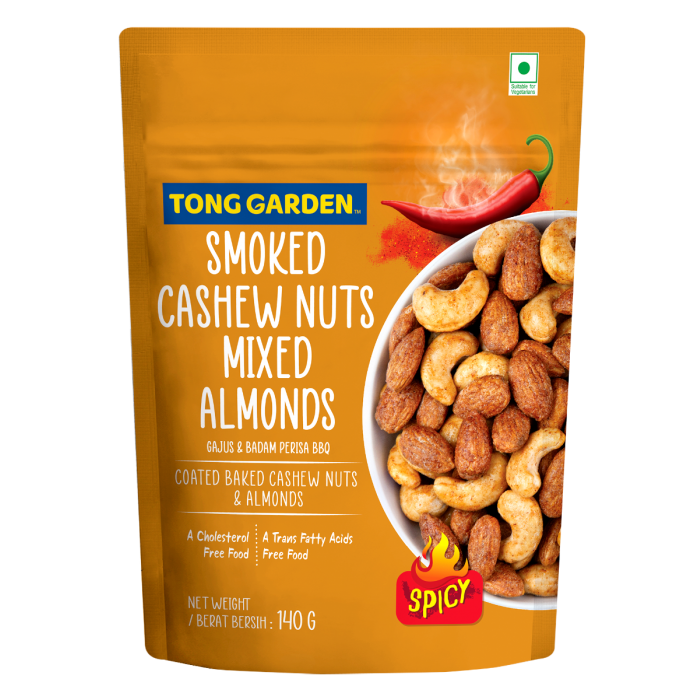 Smoked Cashew Nuts Mixed Almonds 140g 