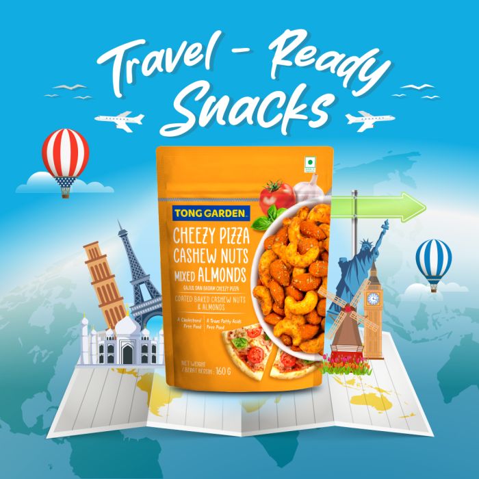 Cheezy Pizza Cashew Nuts Mixed Almonds 160g