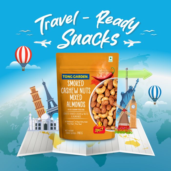 Smoked Cashew Nuts Mixed Almonds 140g 